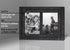 Americanflat 5x7 Double Picture Frame in Charcoal Black - Textured Wood and Polished Glass - Horizontal and Vertical Formats for Wall and Tabletop, 2 5x7 openings