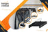 Hanger Central Space Saving, Heavy Duty Slim Plastic Pants Hangers, Ridged Non-Slip with Pinch Clips, 360-Rotating Chrome Swivel Hook, in Black, 10/12/14 Inch, 30 Pack (10")