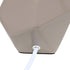 Simple Designs Round Prism Mini Table Lamp with Matching Fabric Shade