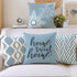 Hexagram Home Decorative Pillow Covers 18 x 18 Inch Set of 4 Blue Modern Geometric Soft Linen Throw Pillow Covers Cushion Case for Couch Sofa Living Room Patio Indoors Outdoors Style Home Decor