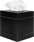 Autumn Alley Farmhouse Black Tissue Box Cover Industrial Chic Metal Tissue Box Holder Perfect Farmhouse Style Decor Corrosion and Rustproof Easy to Refill Versatile in Design