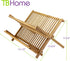 TB Home Folding Bamboo Dish Drying Rack