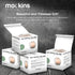 Mockins 2.5 lbs 4 Pack Natural White Himalayan Salt Tea Light Candles Holder | Great Room Decor