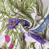 Riyidecor Fabric Wildflower Botanical Shower Curtain for Bathroom Decor 72Wx72H Inch Floral Flower Plant Herbs Green Leaves Decorative Bath Set Bathroom Accessories Polyester Waterproof 12 Pack Hooks