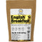 English Breakfast Tea, CRISP, RICH & AROMATIC well-rounded loose leaf tea, 110+ cups, 8oz Organic Ceylon SINGLE ESTATE tea, 100% Idulgashinna estate, OP grade tea, U.S.A. Processed & Quality Control