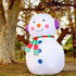GOOSH 4 FT Christmas Inflatable Outdoor Cute Snowman, Blow Up Yard Decoration Clearance with LED Lights Built-in for Holiday/Party/Xmas/Yard/Garden