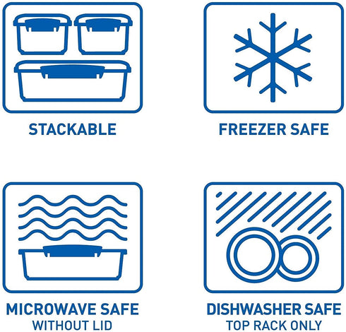 Sistema Klip It Multi-Use Food Storage Container Set, Set of 3