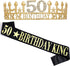 50TH Birthday Gifts for Men, 50 Birthday King sash and Birthday Crown, 50th Birthday Party Supplies and Decorations(Gold?