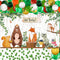 Woodland Decorations for Baby Animals Backdrop Balloon Arch Garland Kit Woodland Backdrop Forest Eucalyptus Ivy Leaves Balloons For Baby Shower Gender Neutral Birthday Party Supplies