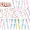 Konsait 1000+pcs Unicorn Nail Stickers Nail Decals Self Adhesive 3D Nail Art Stickers Nail Tips Decorations Manicure Decoration for Kids Little Girls Fingernails Toenails Nail Tips