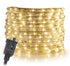 WYZworks LED Extendable Rope Lights 20' feet Warm White 3/8" | ETL Certified Water Resistant Flexible Accent Holiday Christmas Venue Decoration Indoor/Outdoor Lighting