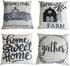 Onivein Farmhouse Sayings Pillow Covers 20x20 Inch Set of 4 Farmhouse Throw Pillow Covers Farm Windmill Truck Sweet Home Farm Throw Pillow Covers Linen Rustic Farm Pillow Case for Home Decor