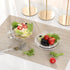Glass Cereal Bowl Glass Soup Bowl with Handle , Clear Small Bowls with Glass Lid Oatmeal Breakfast Bowls Microwave Safe Glassware Yogurt Bowl for Dessert Pasta Rice,600ml/20 oz