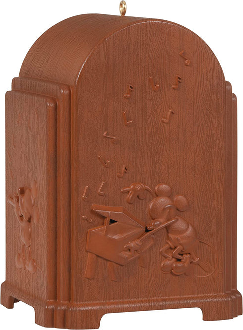 Hallmark Keepsake Christmas Ornament 2021, Mickey Mouse Vintage Radio, Musical with Light