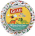 Glad for Kids 7-Inch Paper Plates | Small Round Paper Plates With Cute Dinosaur Design for Kids | Heavy Duty Disposable Soak Proof Microwavable Paper Plates for All Occasions, 20 Count