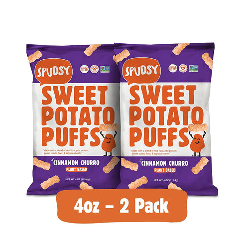 Cinnamon Churro Sweet Potato Puffs | 2 Pack, 4 oz Bags