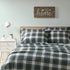 Comfort Spaces Cotton Flannel Breathable Warm Deep Pocket Sheets With Pillow Case Bedding, Twin, Scottish Plaid Green