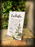 Our Pastor Wood Plaque with Inspiring Quotes 6 inches x 9 inches - Elegant Vertical Frame Wall & Tabletop Decoration | Easel & Hanging Hook | Christian Family Religious Home Decor Saying