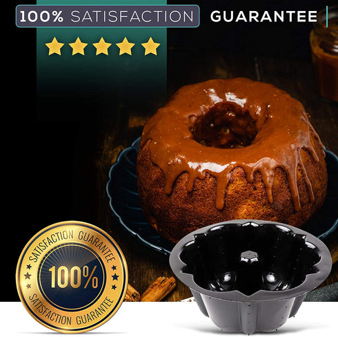OCreme Bakeable Plastic Mini Bundt Cake Pan - Baking Pan With Non-Stick Silicone - Reusable Mold For Baking and Much More - 25 QTY Pack