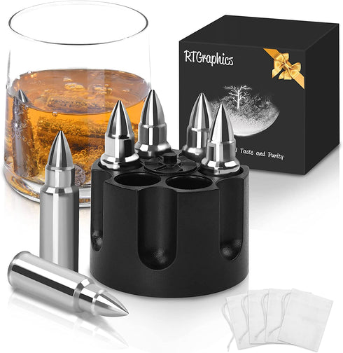 Gifts for Men Dad, 6 Pcs Whiskey Stones Unique Gifts Birthday Ideas for Him Boyfriend Husband Grandpa Cool Gadgets Presents, Father's Day, Christmas Stocking Stuffer