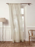 Solino Home Linen Sheer Curtains 52 x 54 Inch Light Natural Rod Pocket Window Panel, 100% Pure Natural Fabric Curtain, Handcrafted from European Flax