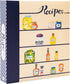 COFICE Recipe Book Binder 8.5x9.5 Recipe Ring Binder, 4x6 Cards and Tabbed Dividers, Seasoning Design