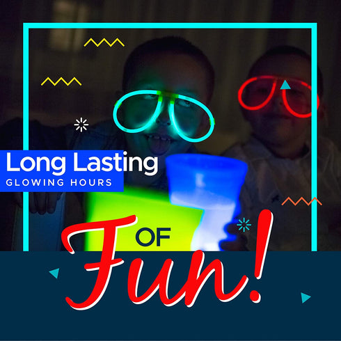 Glow Sticks Party Pack - 240 PCS That Includes, 100 Pcs 8 Inch Glow sticks,10 Pcs Ultra-Bright 6 Inch Glow Sticks, And All Exciting Accessories Create Glow In The Dark Necklaces, Bracelets, Glasses, Headbands, Balls, Flowers And Much More, Neon Light Sti