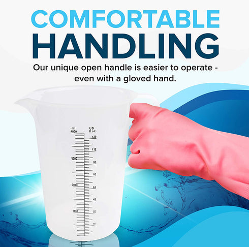 ACCUPOUR 64oz Plastic Measuring Pitcher, Large Measuring Pitcher, Great Oil Measuring Cup