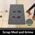 Indoor Doormat Front Door Mat Non Slip Rubber Backing Super Absorbent Mud and Snow Inside Dirts Trapper Mats Entrance Machine Washable Door Rug Shoes Scraper - Grey, 20" x 32"