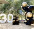 Oopat DIY Black and Gold Balloon Garland Arch Kit for 50th 60th Birthday Thanksgiving New Year Retirements Graduation Anniversary Party Backdrop Decoration