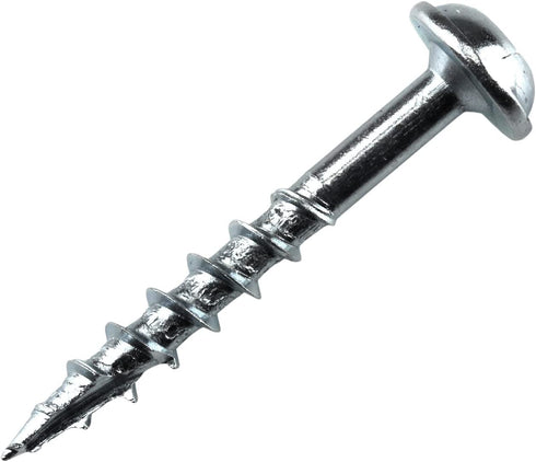 Kreg Zinc SML-C125-250 1-1/4" Coarse Thread Number 8 Coated Pocket Hole Screws (250 Count)