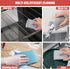 Grill Brush and Scraper Bristle Free, Grill Cleaner -Extra Strong Grill Cleaning Brush,18" Stainless Steel Barbecue Triple Scrubber BBQ Brush for Gas/Charcoal Grilling Grates -Scrubbing Sponges