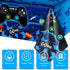 Video Game Table Cover Blue Video Game Birthday Decoration Game Theme Plastic Table Cloth Party Supplies for Boys Girls Kids Player Geek Party Decorations, 54 x 108 Inches (1 Piece)