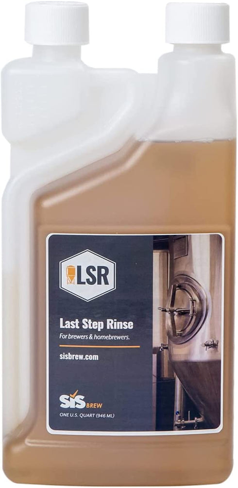 SIS Sweetwater Innovative Solutions, LSR Last Step Rinse, Home Brewery Rinsing Solution, 1 quart, Great on Kegs, Fermenters, Carboys, Kettles, Chillers, Heat Exchangers, No-Rinse Formula, Leave to Dry