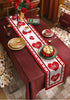 Table Runner 70 Inches Long Burlap Valentines Day Table Runners for Party Decorations, Valentine's Day Love Red Border Table Runner Farmhouse Non-slip Linen Tablecloth for Wedding Dinner