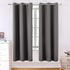 WONTEX Blackout Curtains Room Darkening Thermal Insulated with Grommet Window Curtain for Living Room, 38 x 84 inch, Grey, 2 Panels