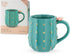 Pinky Up Cactus Mug, 3D Green Ceramic, Gold Details, Holds 10 Ounces, Coffee & Tea Accessories, Cute Succulent Coffee Mug