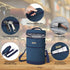 BALEINE 2 Bottle Wine Carrier - Insulated & Leakproof Wine Cooler Bag with Shoulder Strap for Picnic, Travel, BYOB Restaurant, Wine Gifts for Women (Blue, 2 Bottle)