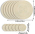 12 PCS Round Placemats and Coasters Set(15"×15"&4.33"×4.33") 6 Place Mats and 6 Coaster Round Braided Placemats Round Table Mats for Dining Tables Table Mats(Beige)