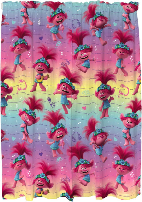 Franco Kids Room Window Curtains Drapes Set, 82 in x 63 in, Trolls World Tour