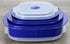 Calypso Basics by Reston Lloyd 6-Piece Microwave Cookware, Steamer and Storage Set, Indigo Blue