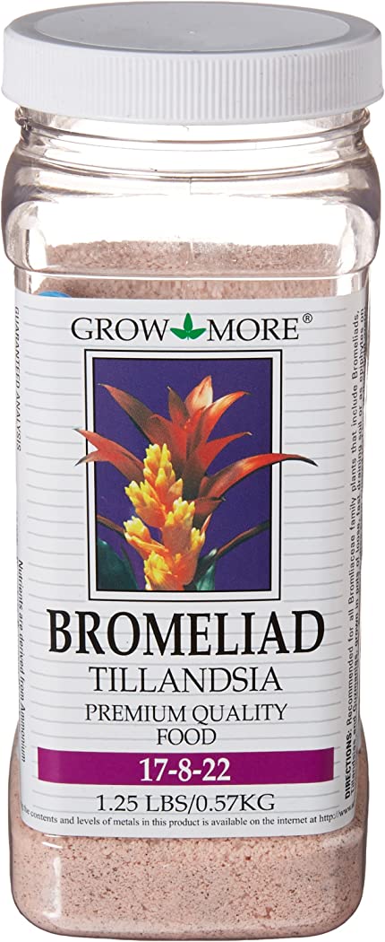 Grow More 5118 Bromeliad Tillandsia Food 17-8-22, 1.25-Pound