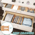 Bamboo Drawer Dividers, 13" -16.5", Kitchen Adjustable Drawer Organizers, Expandable Spring Loaded Drawer Divider for Home, Office, Dressers