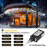AmyHomie Christmas Lights 400 LED Icicle Lights, 8 Modes White Icicle Lights Outdoor with 75 Drop, Indoor Curtain Fairy Halloween Lights for Wedding Party Holiday Christmas Decorations