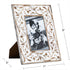 Rites 4x6 Picture Photo Frame Rustic Solid Wood For Desktop Display, Distressed Design, Mother feets 4 inches x6 inches