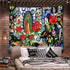 FEASRT Day of Dead Tapestry Skull Tapestry Mexican Skeleton Tapestries for Bedroom Living Room Apartment Dorm Decorations Wall Art Decor Tapestry 60x60 Inches GTZYAY427