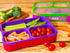 Bizz Lunch Box Containers Set (2-Pack) with Reusable Spoon, 37-oz Fun Innovative Bento Boxes Equipped with Removable Snap-On Lid Cover, Leakproof Meal Prep Lunchbox, Healty Eating, Food Grade BPA-Free