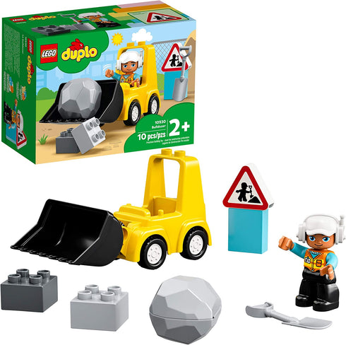 LEGO DUPLO Town Bulldozer 10930 Building Toy Set for Preschool Kids, Toddler Boys and Girls Ages 2+ (10 Pieces)