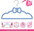 Kids Velvet Hangers (13" - 30 Pack) - Baby Clothes Hangers with Blue Bow Design for Ages 4-12 -Toddler Hangers - Non-Slip Baby Hanger & Small Hangers - Baby Hangers Velvet & Baby Felt Hangers