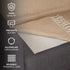 Non-Slip Rug Pad Gripper - 4 x 6 Ft Anti Skid Carpet Mat, Provides Protection for Hardwood Floors and Hard Surfaces, Extra Strong Grip and Thick Padding for Safe